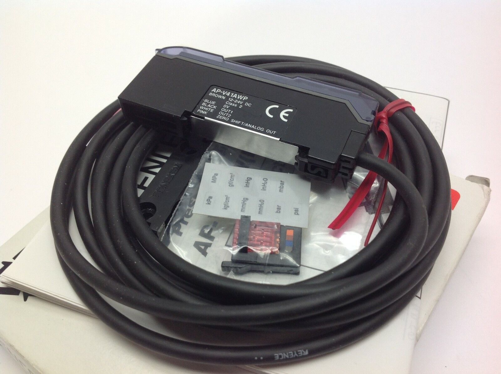 Keyence AP-V41AWP Digital Pressure Sensor Amplifier Main Unit, PNP - Maverick Industrial Sales