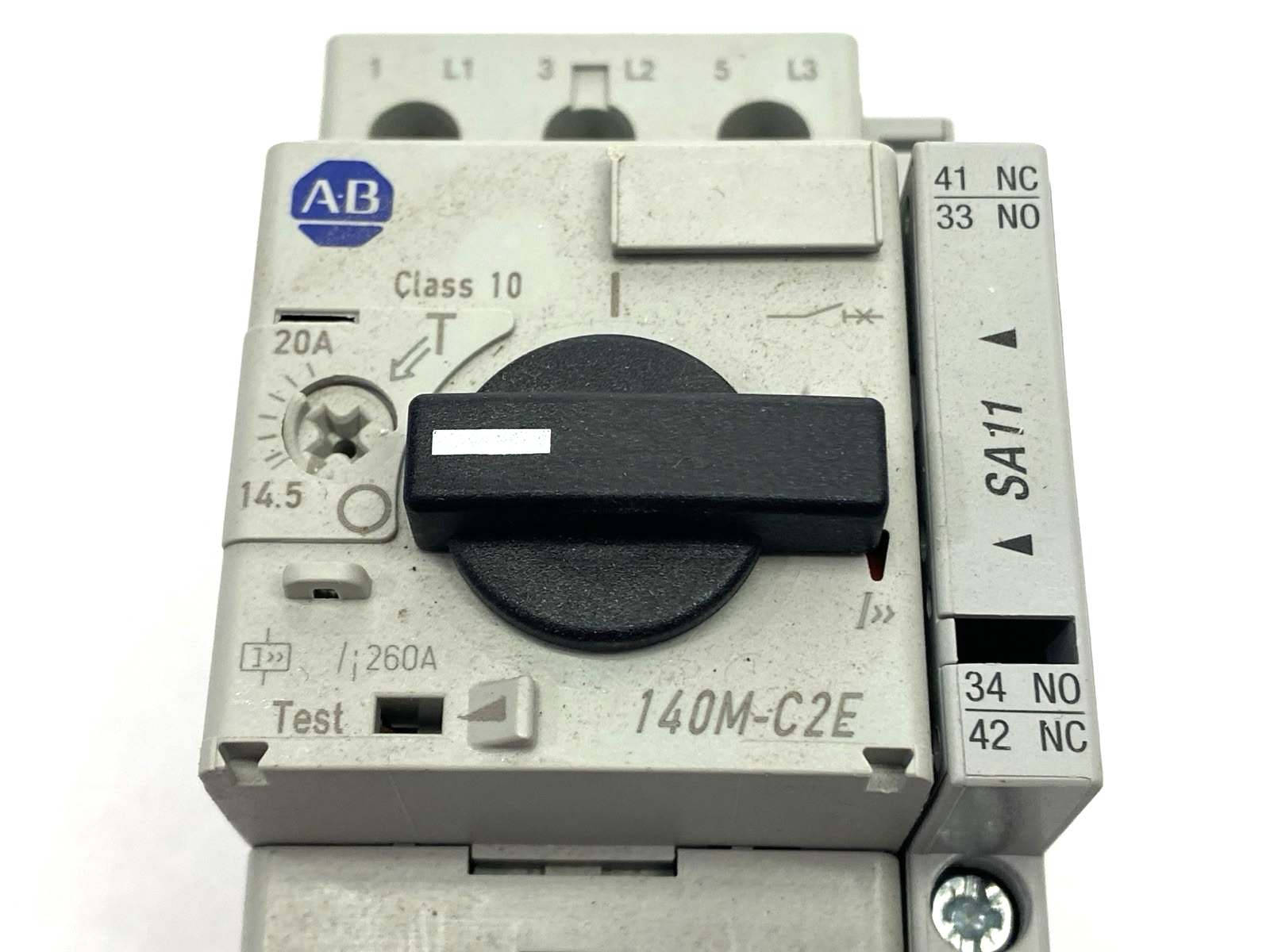 Allen Bradley 140M-C2E-C20 Circuit Breaker Ser. C w/ 140M-C-A Contactor Ser. A - Maverick Industrial Sales