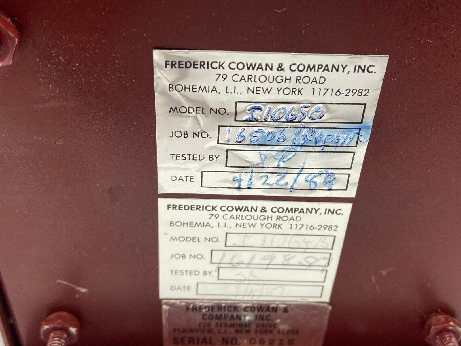 Frederick Cowan I-1065B Power Supply 115-220 Volt 50/60Hz - Used - Maverick Industrial Sales