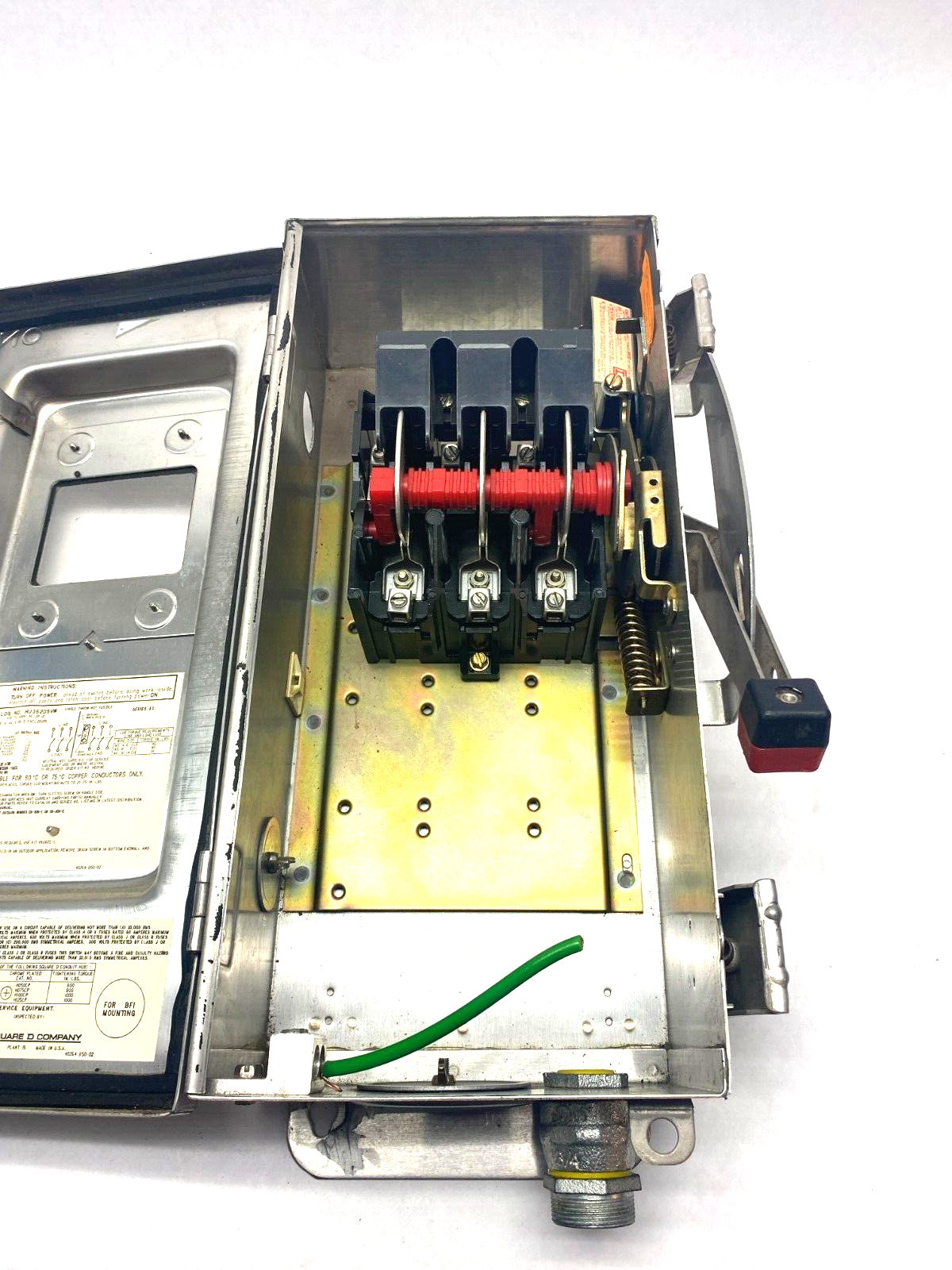 Square D HU362DSVW Stainless Steel Heavy Duty Safety Switch Series E1 - Maverick Industrial Sales