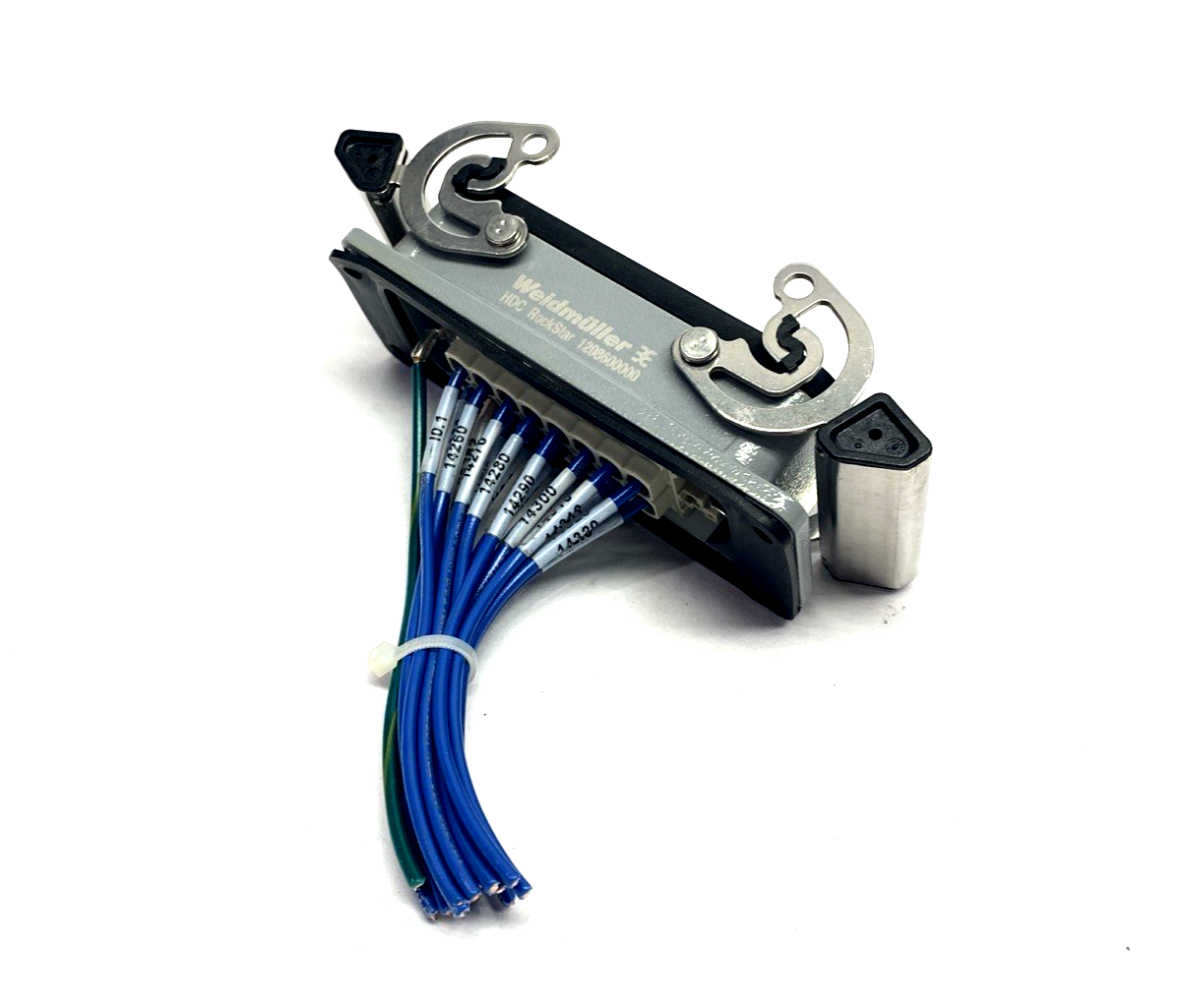 Weidmuller 1208600000 Housing HDC 16B ABU, 1207700000 Female Insert HDC HE 16 FS - Used - Maverick Industrial Sales