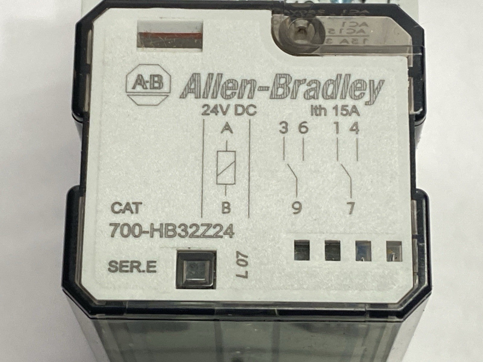 Allen Bradley 700-HB32Z24 Ser E Relay w/ 700-HN153 Ser B Relay Base - Maverick Industrial Sales