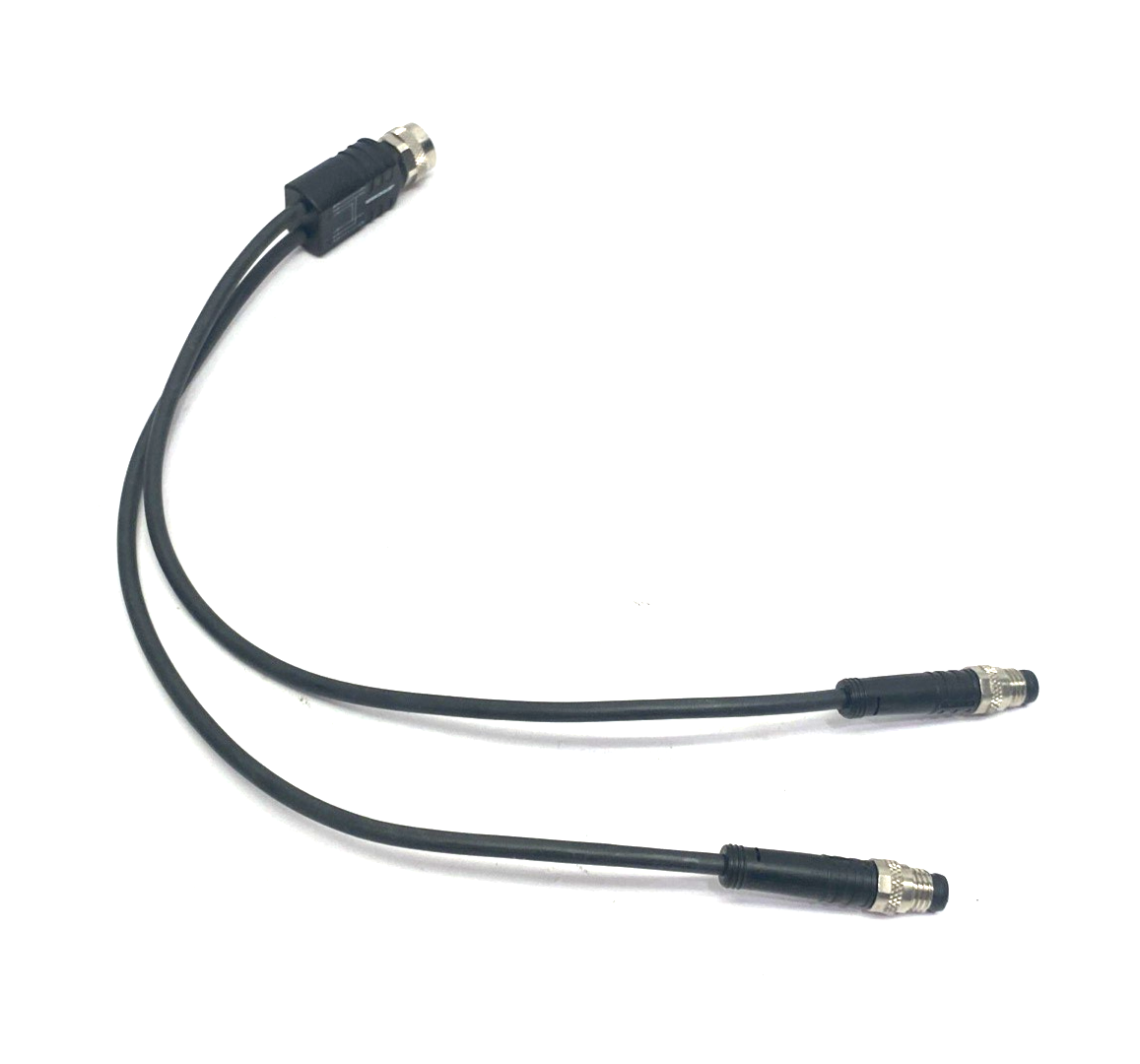 YK-FK4M12-2AL-SSP3-0,3/0,3/S370 | Escha Splitter Y-Cable M12 to Dual M8, 8075852 - Used - Maverick Industrial Sales