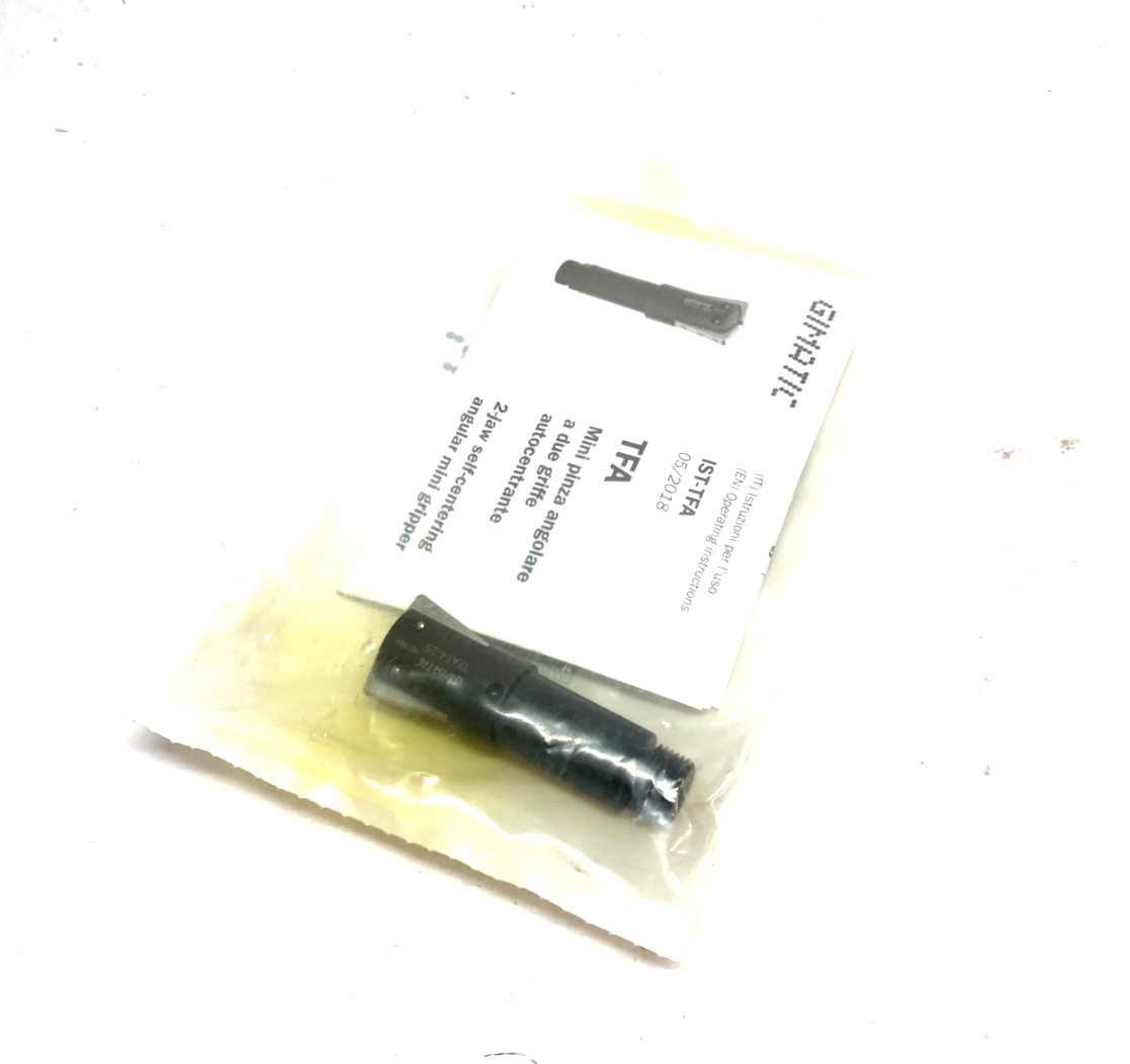 Gimatic TFA14-25 Self-Centering Angular Mini Gripper, 2-Jaws, 2.5/8 bar, M5 - Maverick Industrial Sales