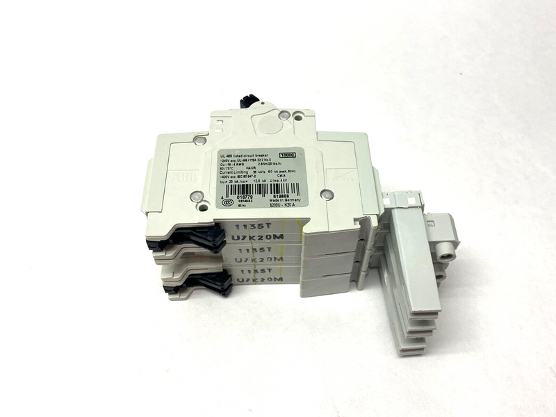 ABB PL703U-K20 Proline K-Curve Circuit Breaker 3-Pole 20A 240VAC E212323 - Maverick Industrial Sales