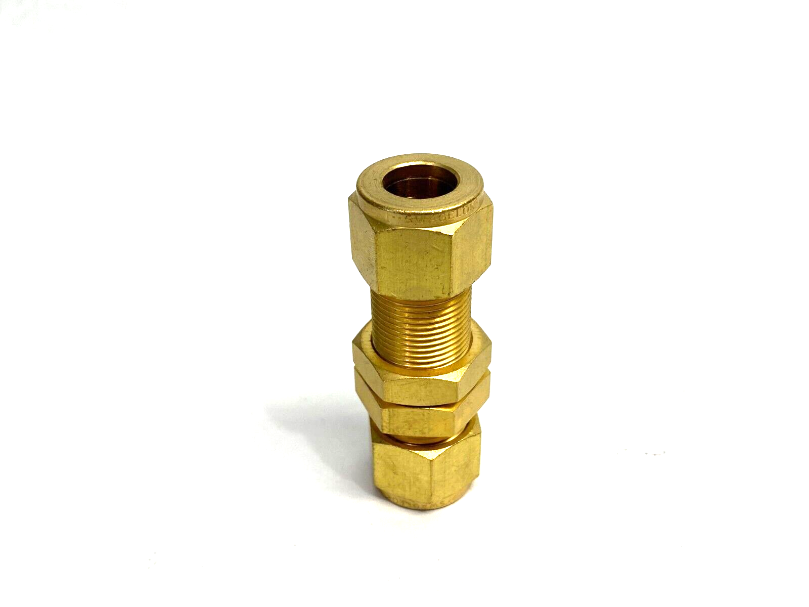 Swagelok B-810-61 Brass Bulkhead Compression Tube Fitting 1/2" OD Tube - Maverick Industrial Sales