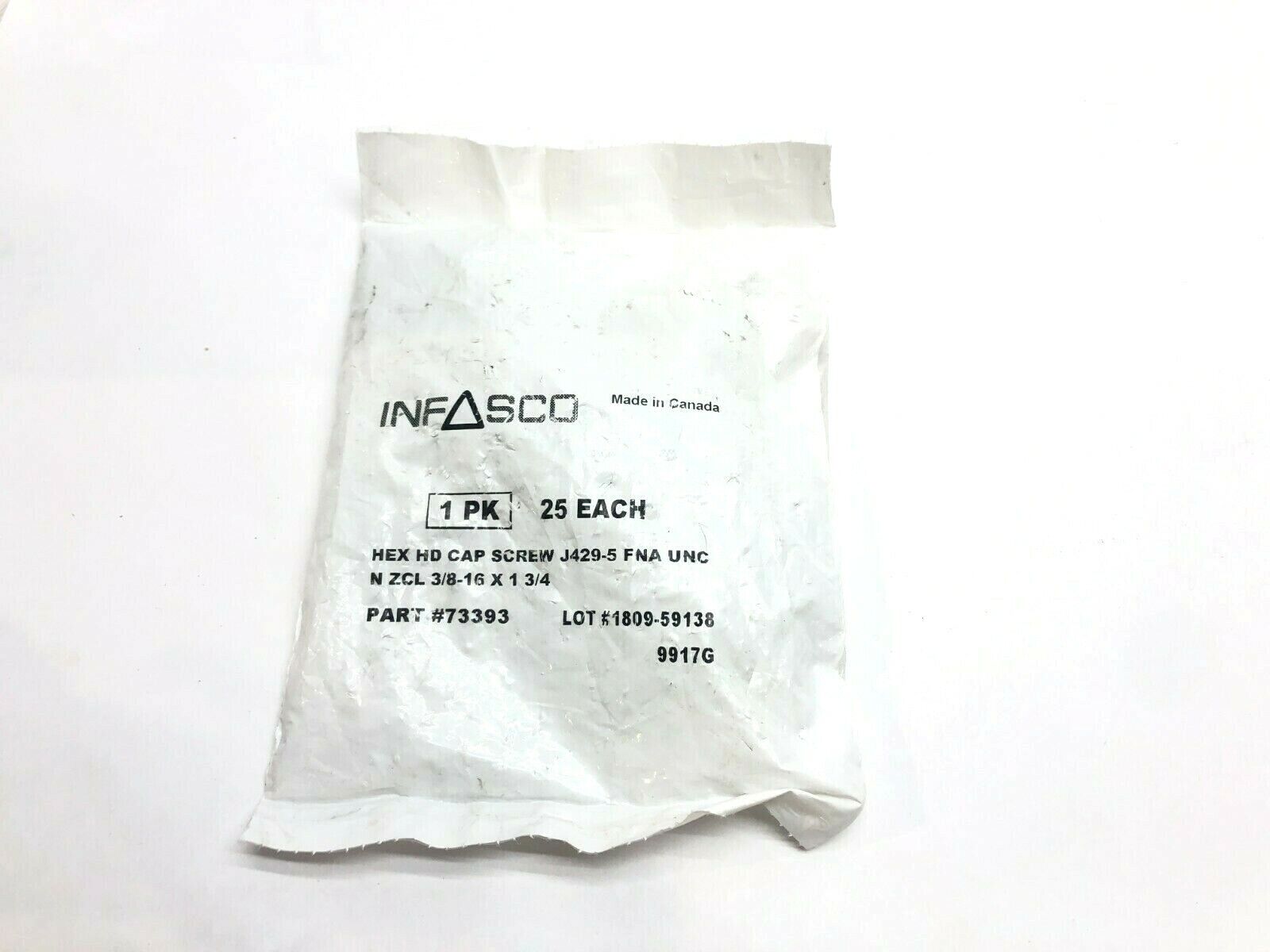 73393 | Infasco 73393 HEX HD Cap Screw J429-5 FNA UNC N XCL 3/8