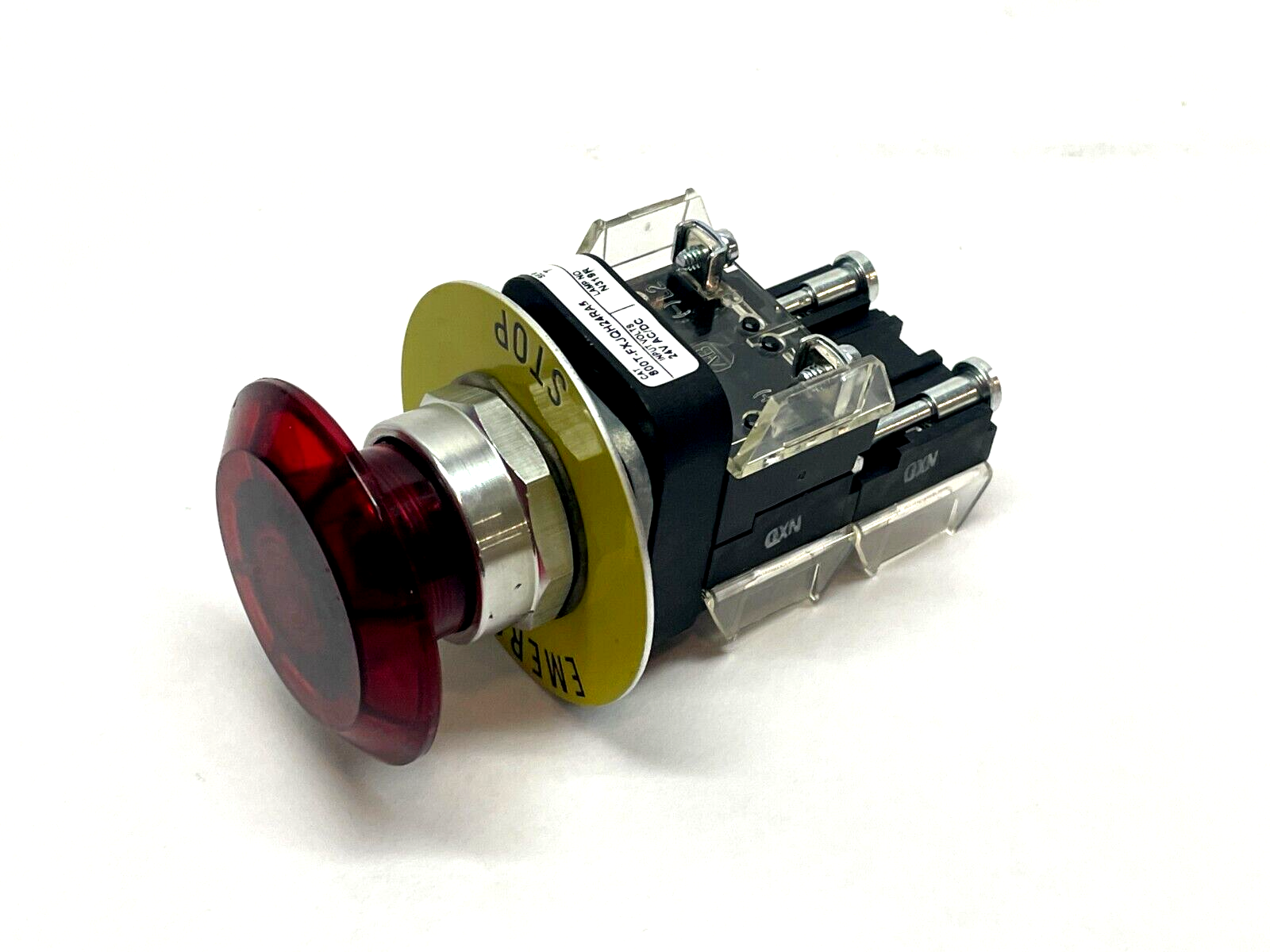 Allen Bradley 800T-FXJQH24RA5 Ser. T Jumbo Mushroom Head E-Stop Switch - Maverick Industrial Sales