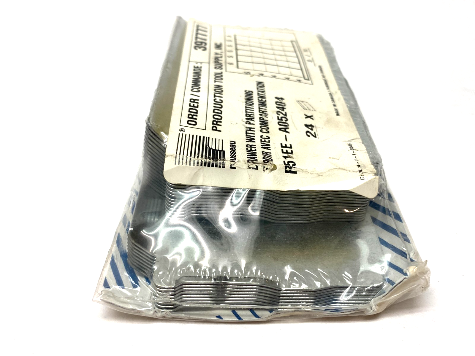 R51EE-A052404 | Rousseau Metal Drawer with Partitioning PKG OF 24 - New - Maverick Industrial Sales