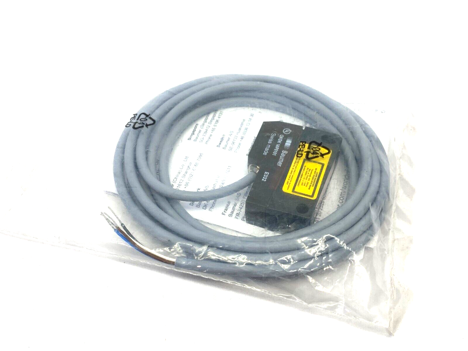 Baumer OHDK 14P5101 Background Suppression Diffuse Sensor 20~350mm 11001255 - Maverick Industrial Sales