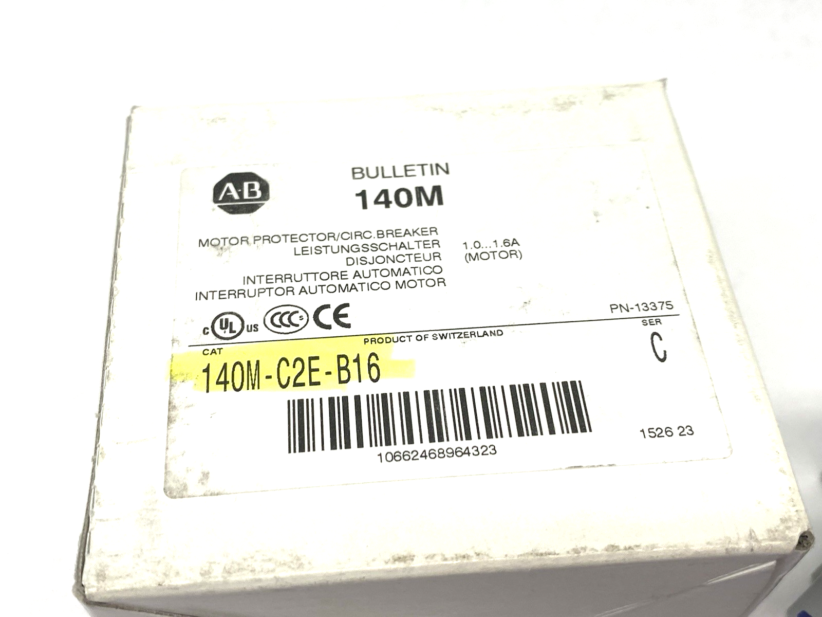 Allen Bradley 140M-C2E-B16 Ser. C Motor Protection Circuit Breaker 1.0 to 1.6A - Maverick Industrial Sales