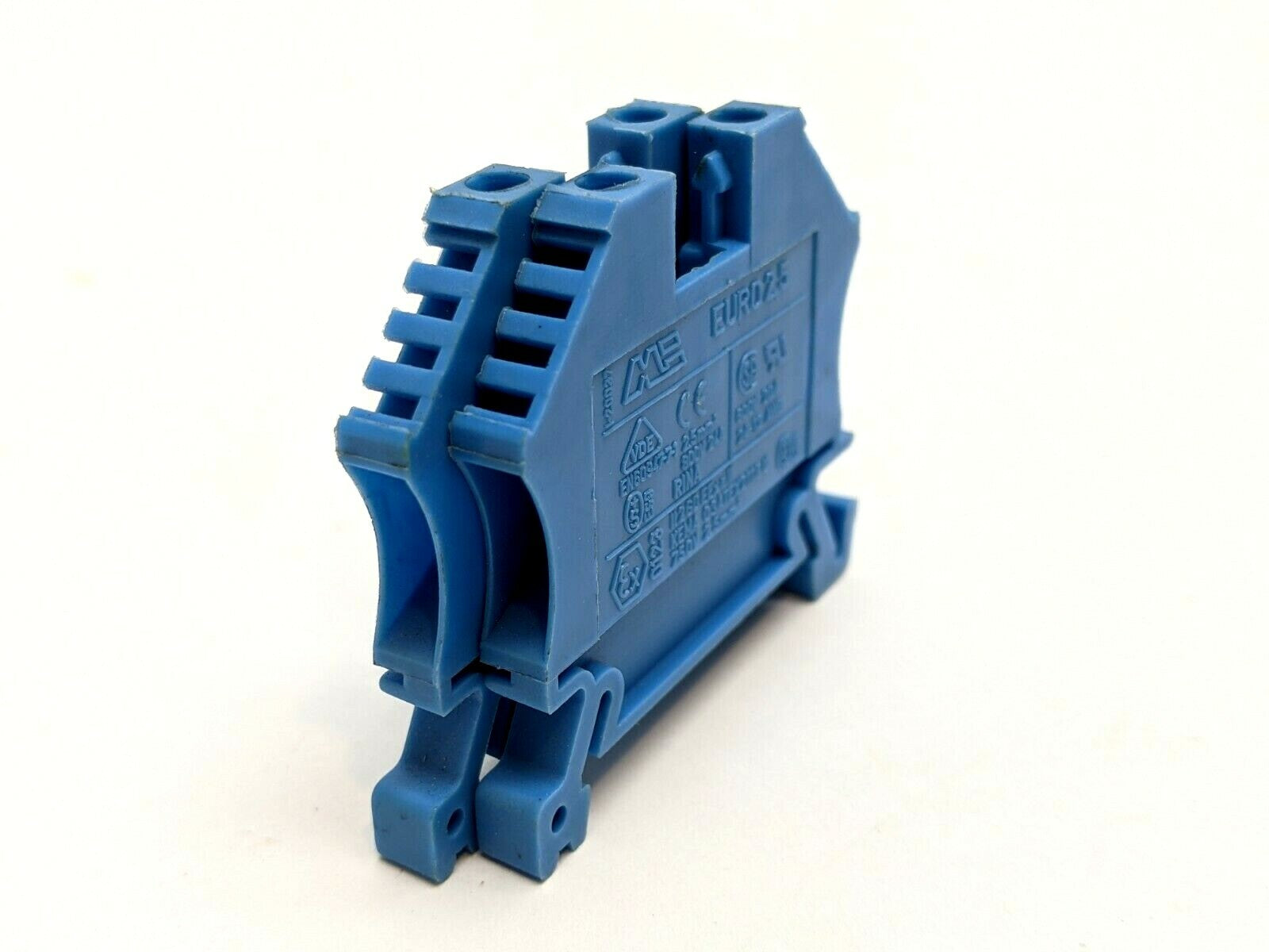 Morsettitalia 43408 BL Euro 2.5 Blue Terminal Block LOT OF 2 - Maverick Industrial Sales