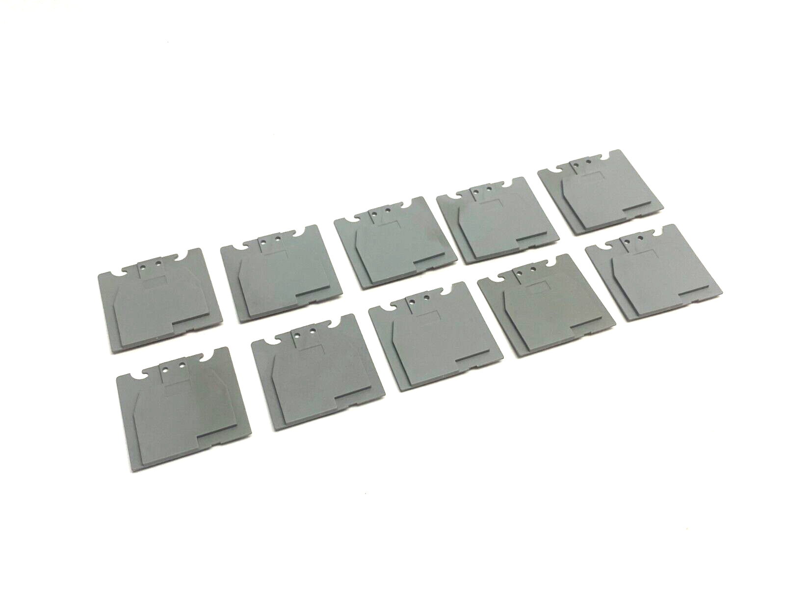 ABB Entrelec 1SNA118707R0300 Terminal Block End Cover Gray LOT OF 10 - Maverick Industrial Sales