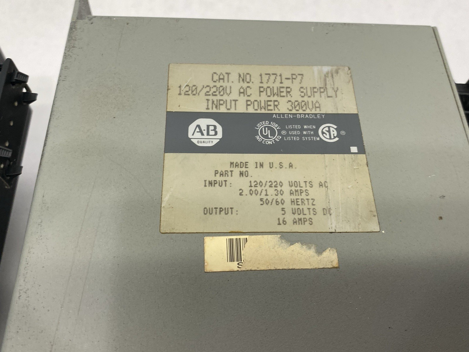 1771-P7 | Allen Bradley Power Supply Units LOT OF 3 - Used - Maverick Industrial Sales