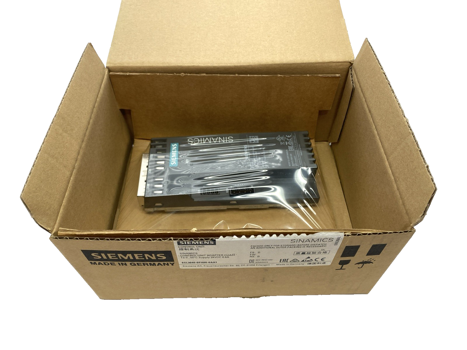 6SL3040-0PA00-0AA1 | Siemens SINAMICS CUA31 Control Unit Adapter 24VDC - New – Open box - Maverick Industrial Sales