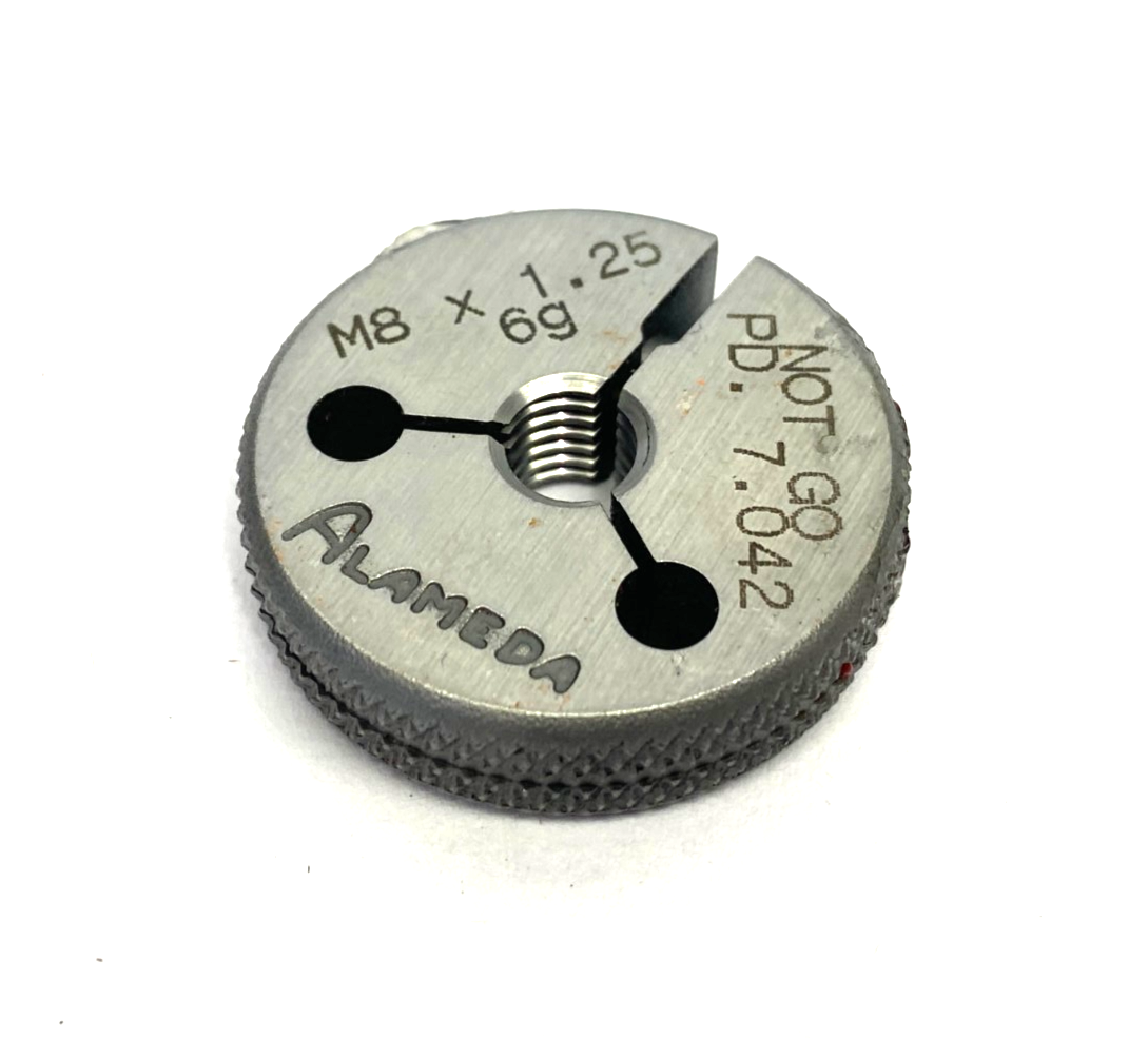 Alameda M8 x 1.25-6G Threaded Ring Gauge NOT GO PD 7.042 - Maverick Industrial Sales