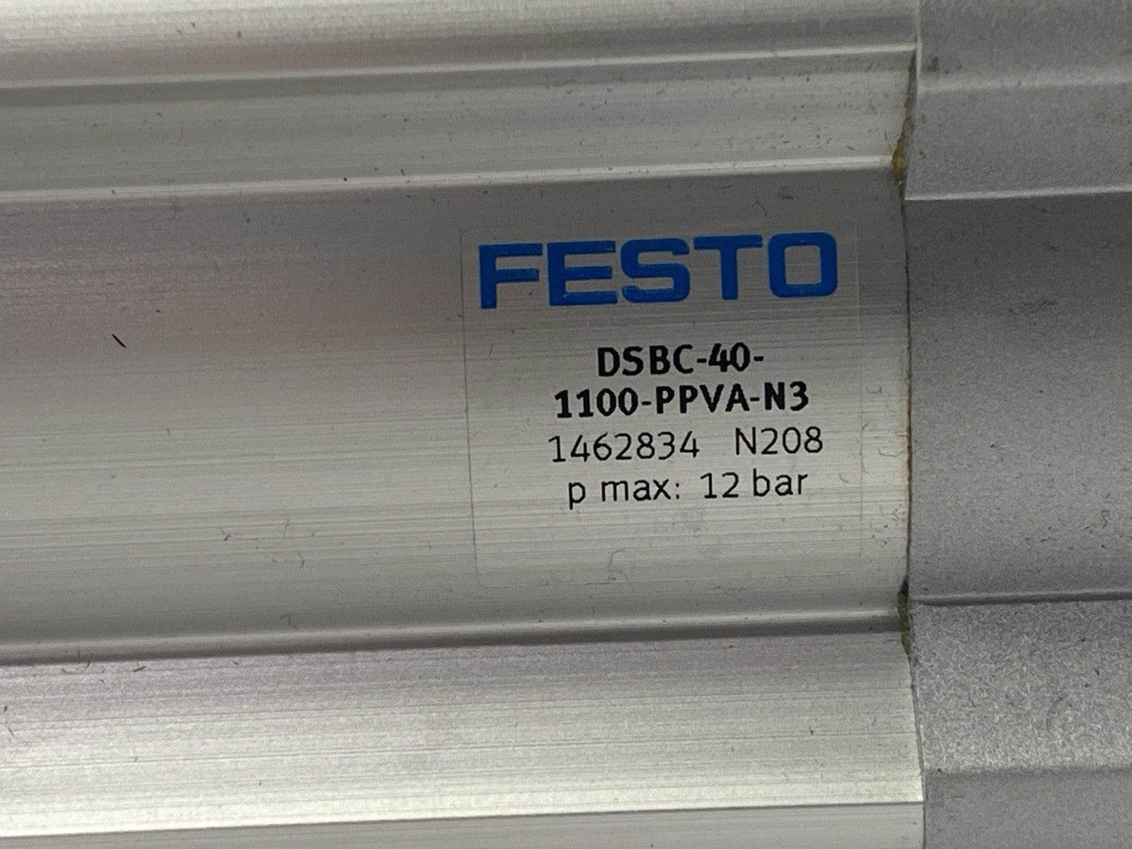 Festo DSBC-40-1100-PPVA-N3 Pneumatic ISO Cylinder 40mm Bore 1100mm Stroke - Maverick Industrial Sales