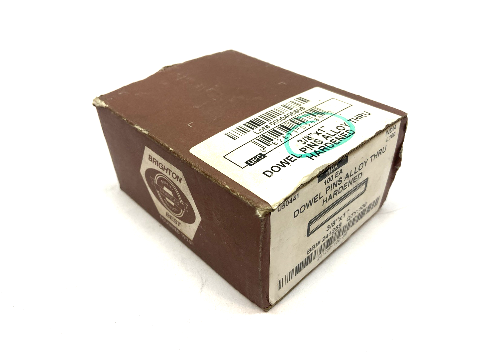 Brighton 241259 Dowel Pin 3/8"x1" Alloy BOX OF 62 - Maverick Industrial Sales