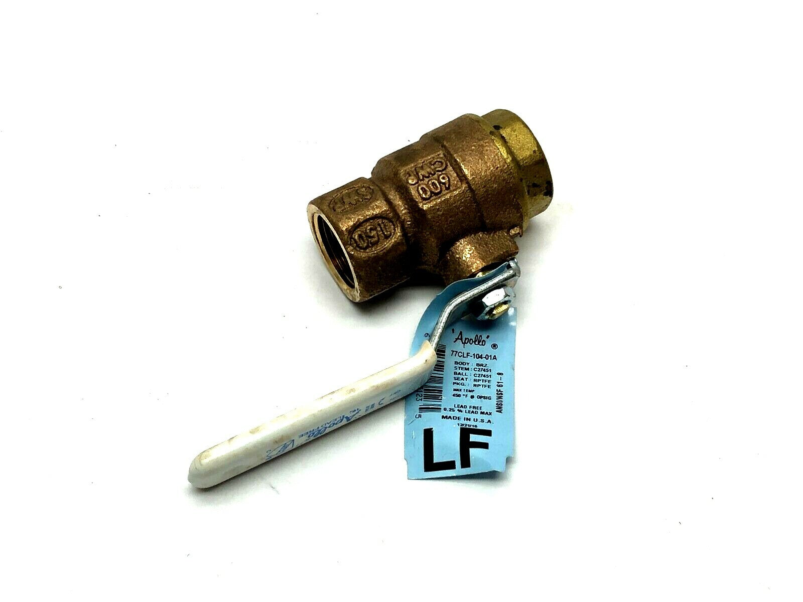 Apollo 77CLF-104-01A Ball Valve 2-Way 3/4" FNPT - Maverick Industrial Sales