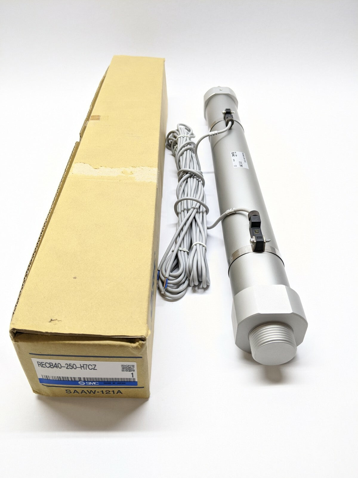SMC RECB40-250-H7CZ REC Sine Cylinder Rod Style 40mm Bore 250mm Stroke w/ Switch - Maverick Industrial Sales