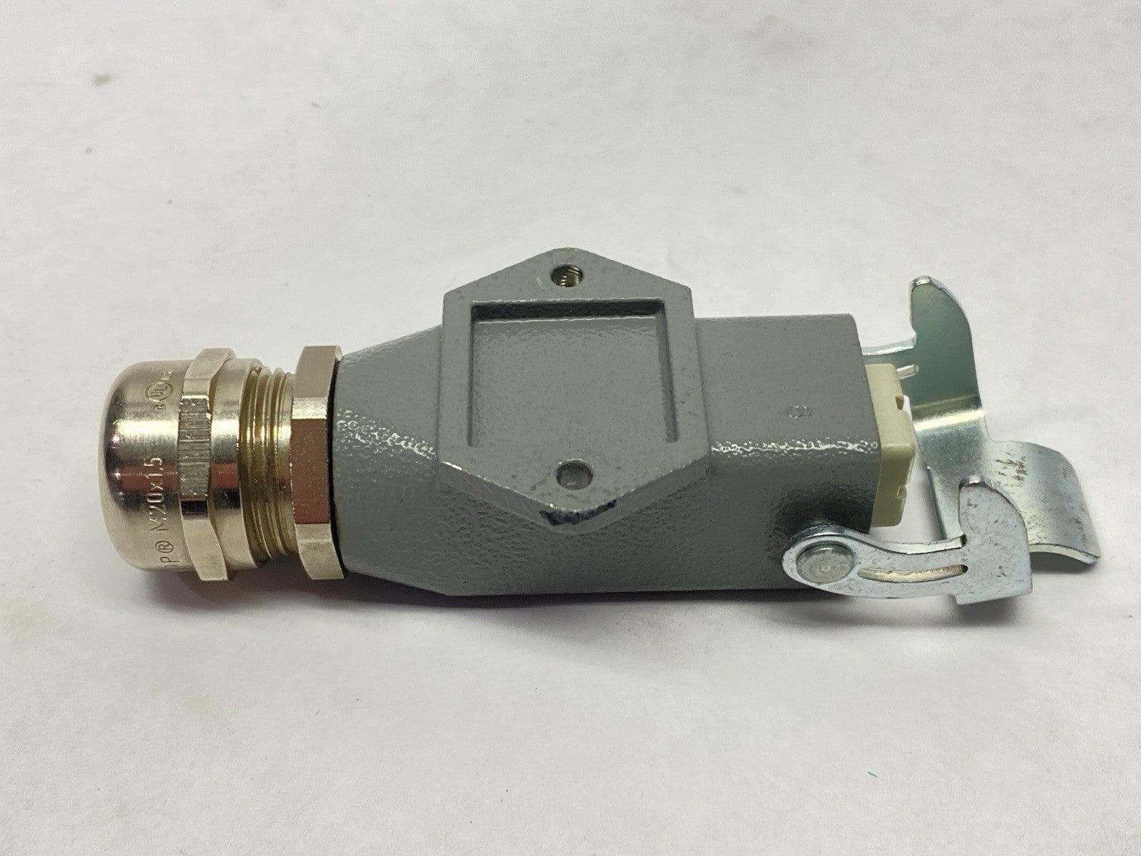 Harting Han 3A-HSM Angled-L-M20 Bottom Closed Connector Housing 19200031252 - Maverick Industrial Sales