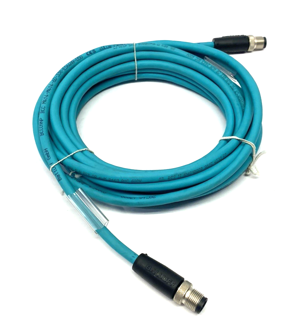 Balluff BCC09NP Ethernet/Profinet Cable D-Coded, BCC M414-M414-6D-338-ES64N9-050 - Maverick Industrial Sales