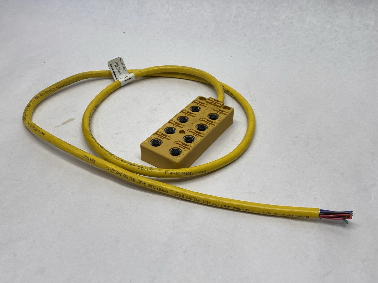 Turck VB 80-P7X9-5 Junction Box 8-Port Female M12 U07011 CUT CORD - Maverick Industrial Sales