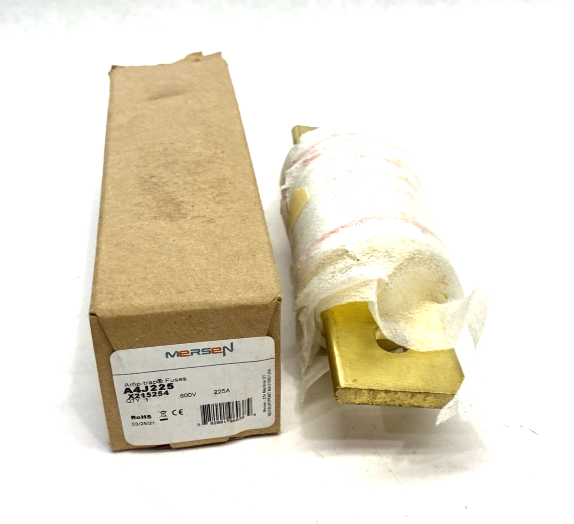 A4J225 | Mersen Amp-Trap Fuse, Fast-Acting, Current Limiting 225A 600V X215254 - New – Open box - Maverick Industrial Sales