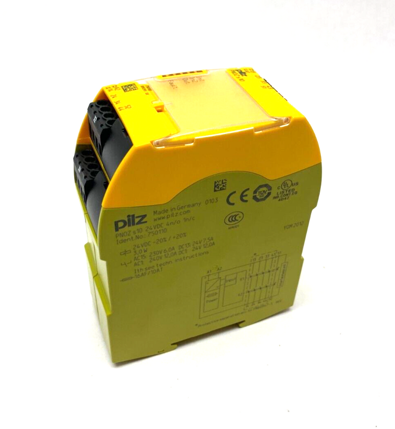 Pilz PNOZ s10 24VDC 4n/o 1n/c PNOZsigma Safety Contact Expansion Module 750110 - Maverick Industrial Sales