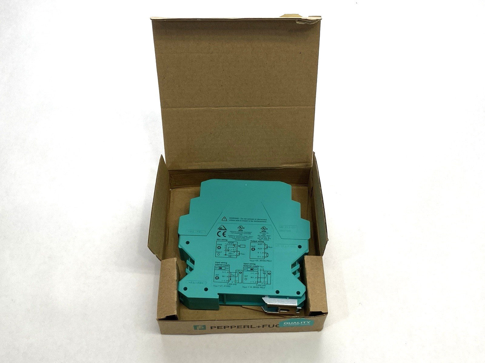 Pepperl+Fuchs VBA-4E4A-KE-ZEJQ/E2L AS-Interface Sensor Actuator Module 217801 - Maverick Industrial Sales