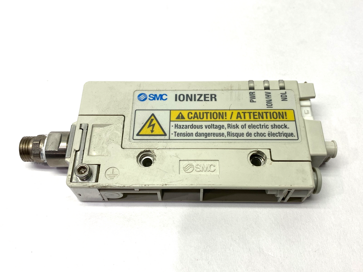 IZN10E-11P06 | SMC Nozzle Type Ionizer, 6mm Port, Rc 1/8" DAMAGED MOUNTING HOLES - Used - Maverick Industrial Sales