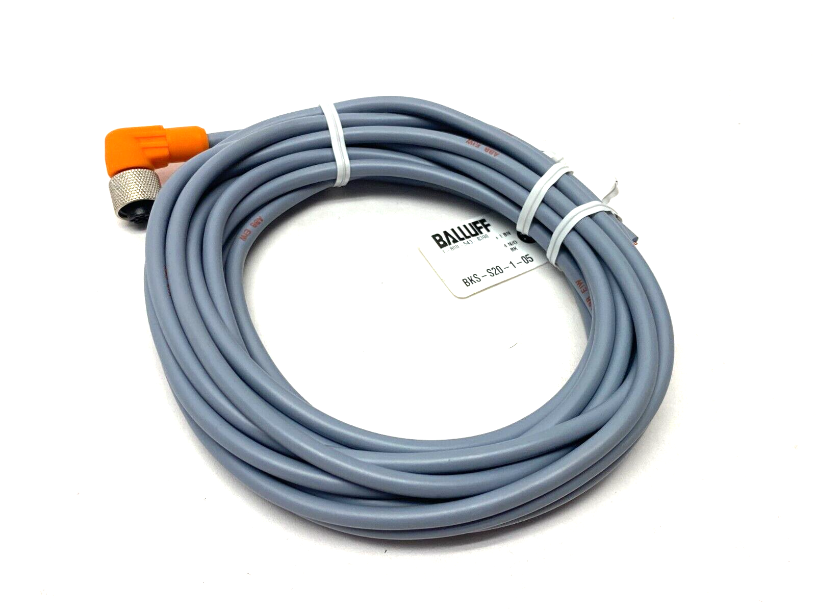 BKS-S20-1-05,BCC001T | Balluff BKS-S20-1-05 Single Ended Cordset 3-Pin Rt-Angle M12 BCC001T - New – Open box - Maverick Industrial Sales