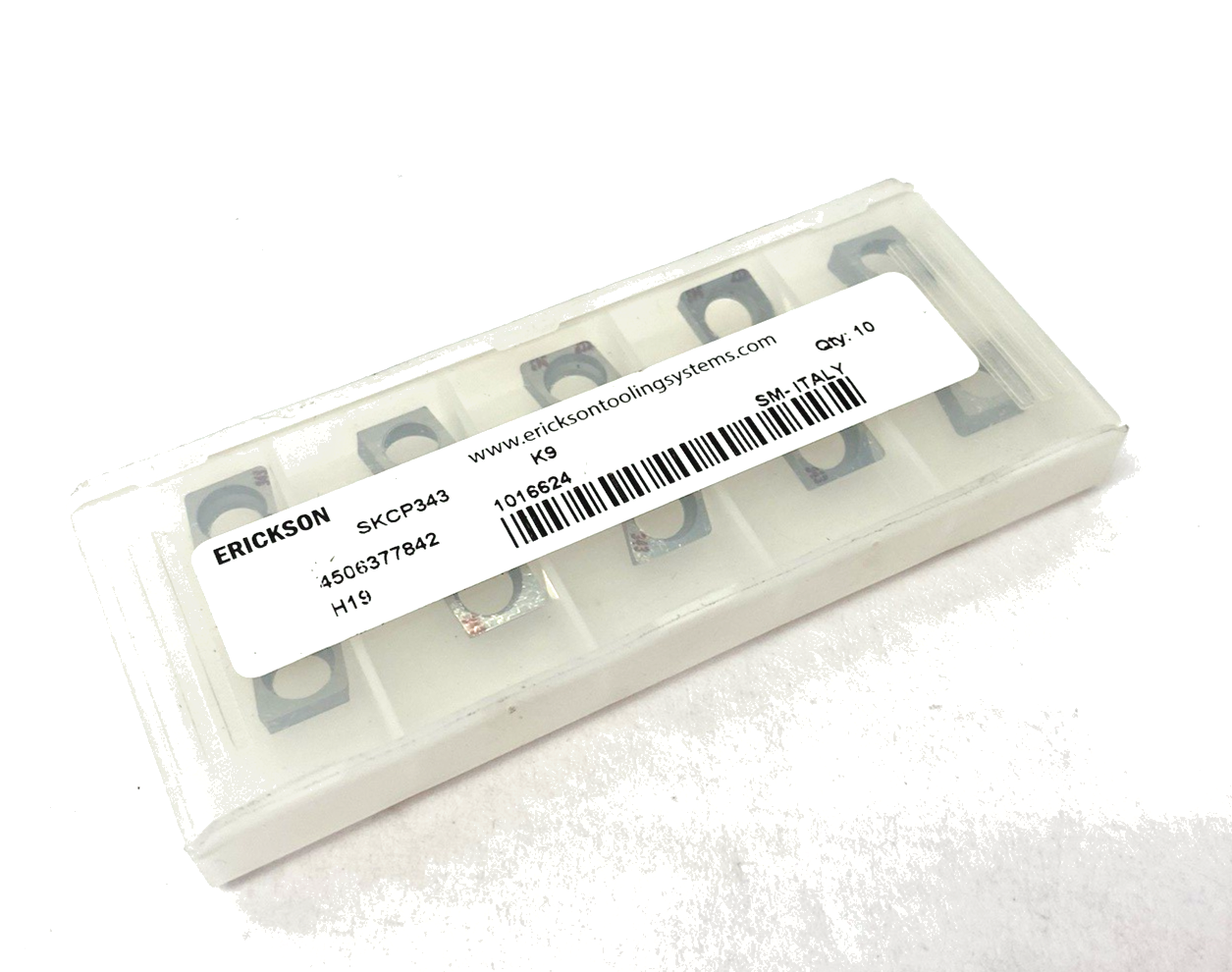 Erickson 1016624 Indexable Turning Insert SKCP343 K9 PKG OF 10 - Maverick Industrial Sales