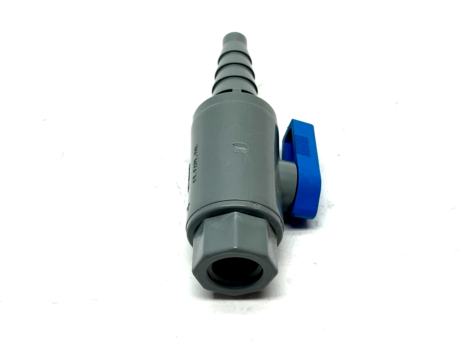 SMC PVC 638-TB4F-F Ball Valve 1/4" FPT x 3/8" to 5/8" Barb - Maverick Industrial Sales
