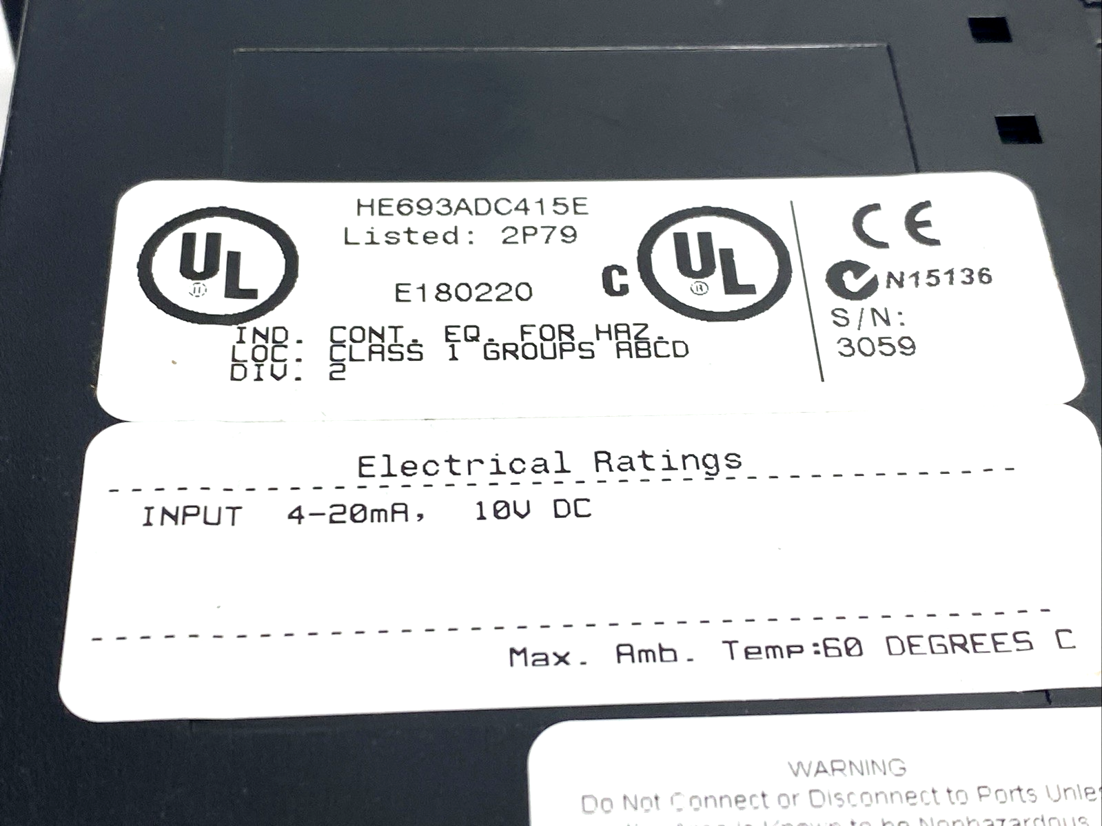 HE693ADC415E | GE Fanuc Input Module - Used - Maverick Industrial Sales