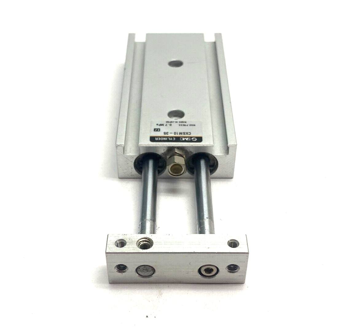 SMC CXSM10-35 Dual-Rod Guided Pneumatic Cylinder 10mm Bore 35mm Stroke - Maverick Industrial Sales