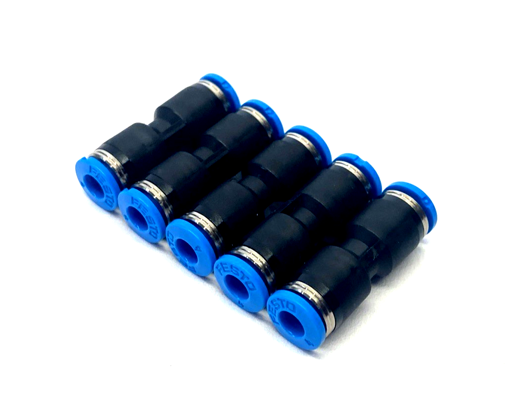 Festo QS-4 Push-In Straight Connector 4mm Tube O.D. 153031 LOT OF 5 - Maverick Industrial Sales