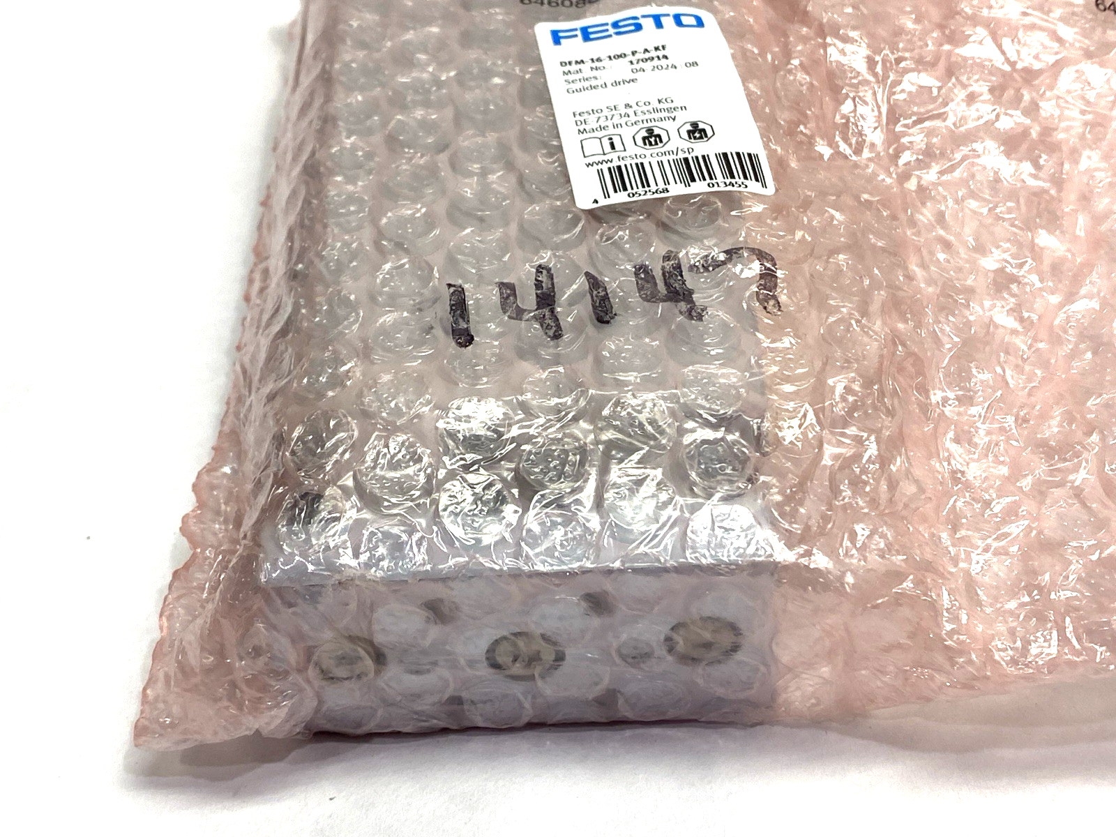 Festo DFM-16-100-P-A-KF Pneumatic Guided Drive 170914 100mm Stroke - Maverick Industrial Sales