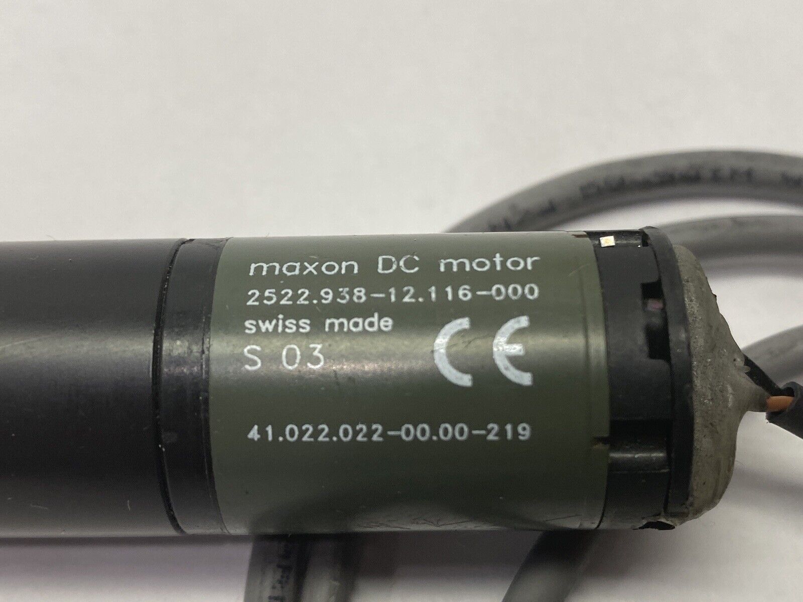 Maxon 2522.938-12.116-000 DC Motor - Maverick Industrial Sales