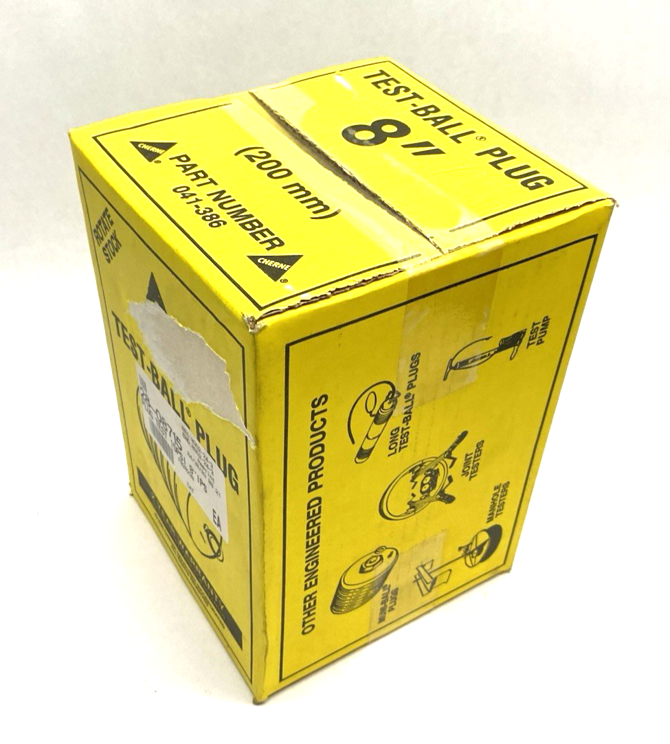 41386 | Cherne 041-386 Single-Size Underground Test-Ball® Plug 8" Size - New - Maverick Industrial Sales
