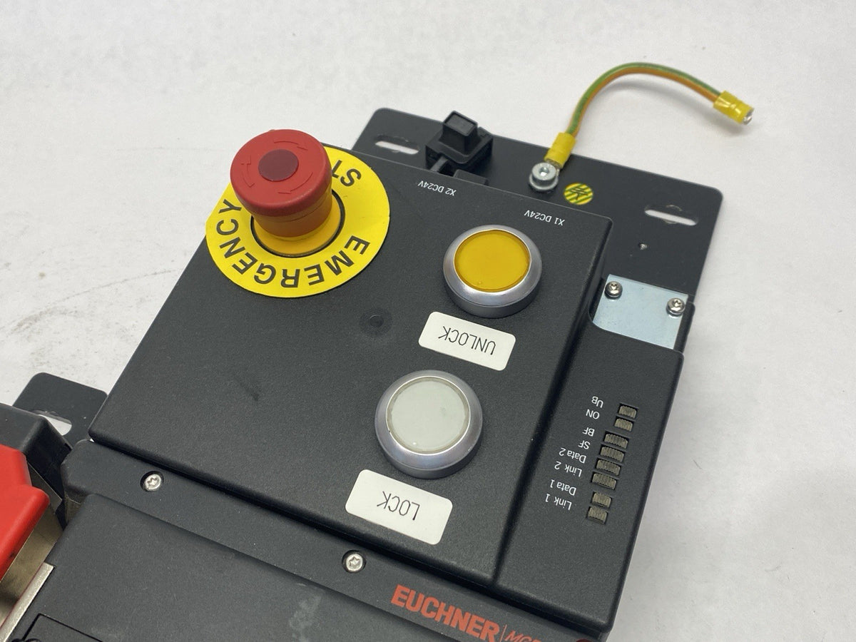 MGB-L1B-PNA-R-121851, MGB-H-AA1B1-R-114655 | Euchner MGB-L1B-PNA-R-121851 Multifunctional Gate Box w/ MGB-H-AA1B1-R-114655 - Used - Maverick Industrial Sales