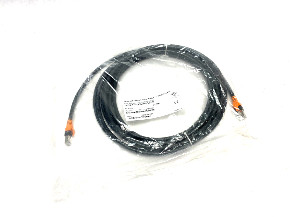 B&R Automation X20CA0E61.00500 Ethernet POWERLINK Crossover Cable 2x RJ45 5m - Maverick Industrial Sales