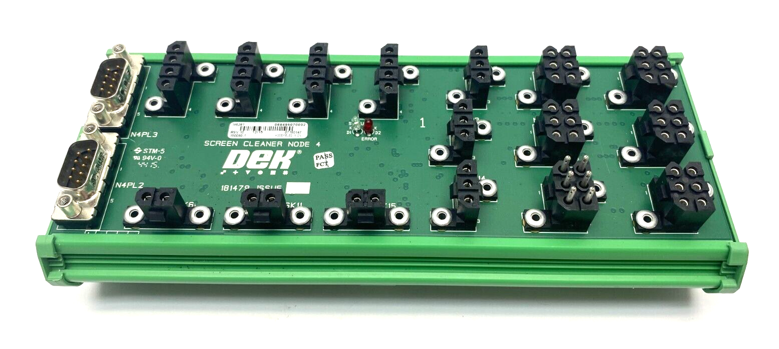 DEK 185281 Screen Cleaner Node 4 Rev. 10 150090-1 07150147 - Maverick Industrial Sales