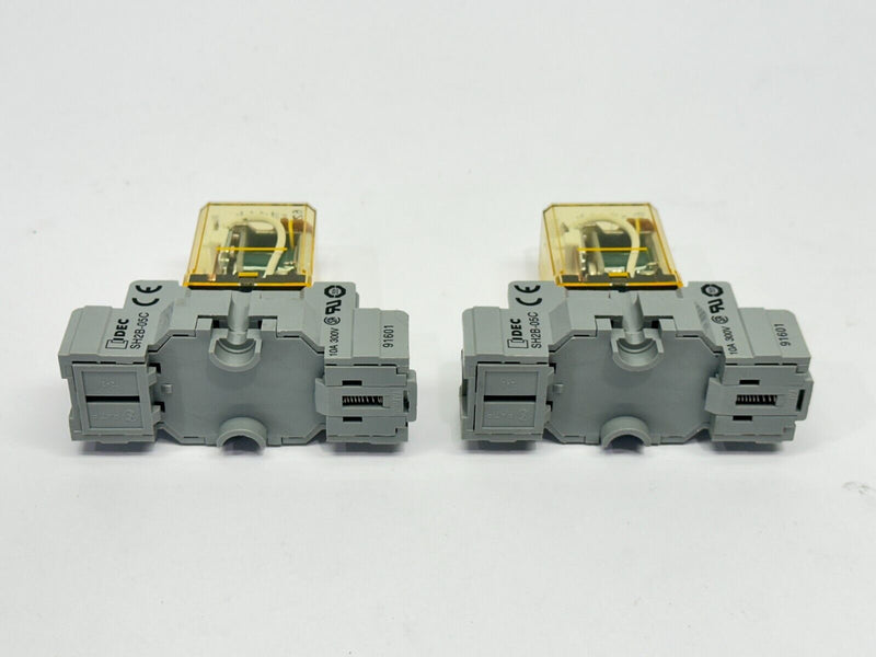 IDEC SH2B-05C Base 10A 300V w/ RH2B-UL Relay 24VDC LOT OF 2 - Maverick Industrial Sales