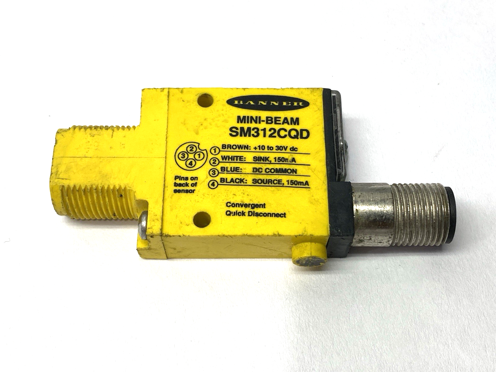 SM312CQDC | Banner Mini-Beam Photoelectric Sensor 4-Pin M12 29184 - Used - Maverick Industrial Sales