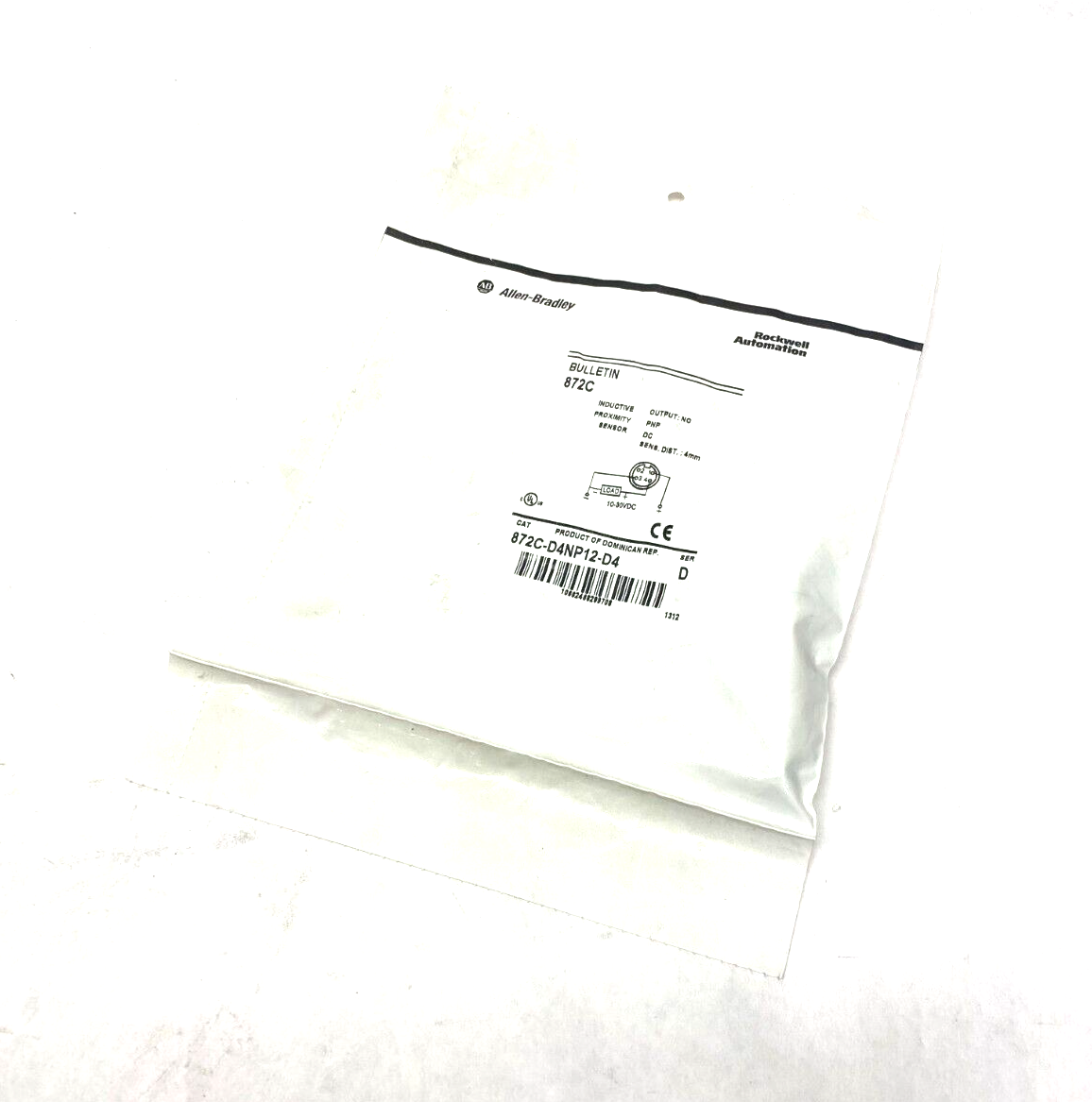 Allen Bradley 872C-D4NP12-D4 Ser. D Inductive Proximity Sensor Barrel 12mm - Maverick Industrial Sales