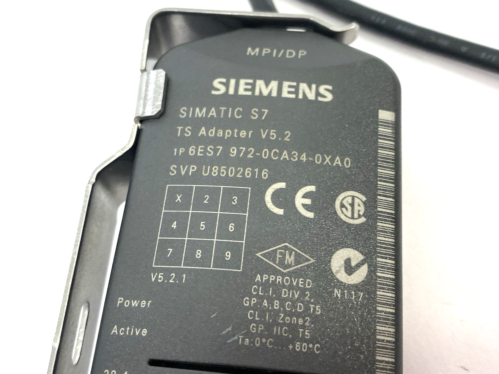 Siemens 6ES7972-0CA34-0XA0 SIMATIC S7 TS Teleservice Adapter Cable V5.2 - Maverick Industrial Sales