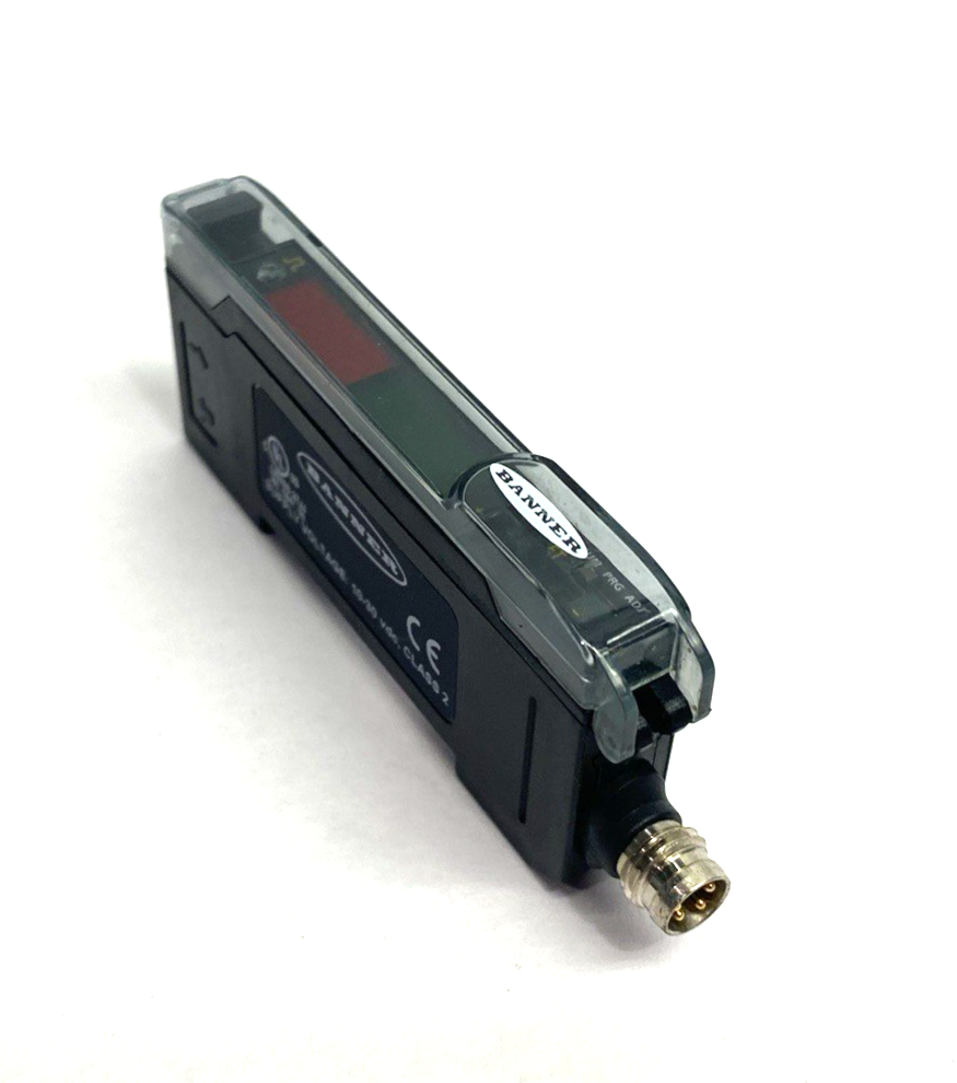 Banner DF-G1-PS-Q7 Expert Dual Display Fiber Amplifier 4-pin M8 Integral 19359 - Maverick Industrial Sales