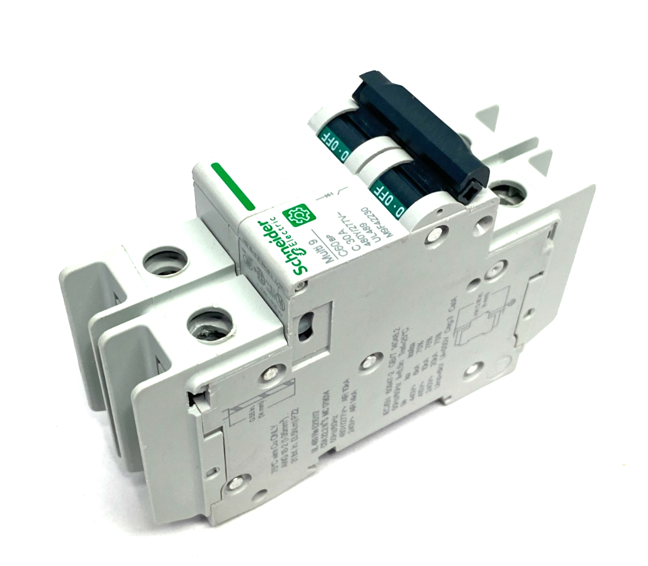 M9F42230 | Schneider Electric Multi9 Miniature Circuit Breaker 2-Pole C-curve - New – Open box - Maverick Industrial Sales