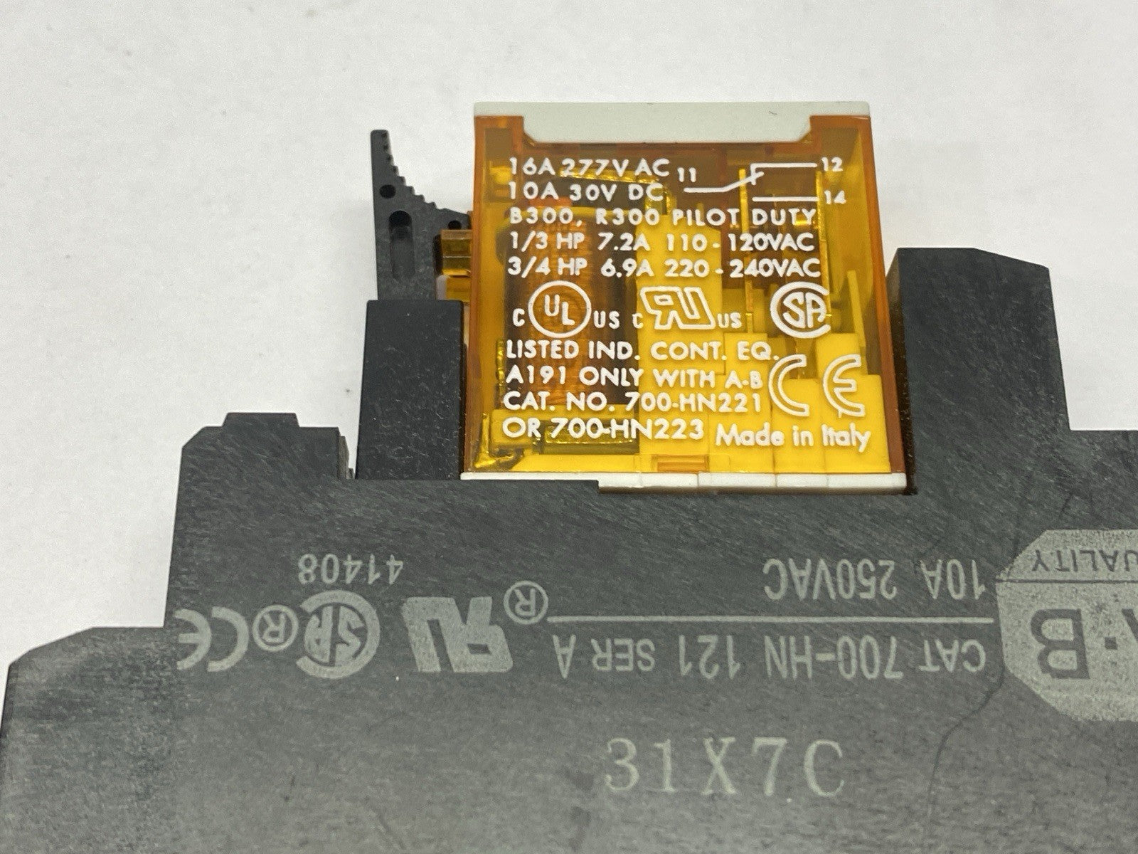 Allen Bradley 700-HK36A1 Ser B Ice Cube Relay w/ 700-HN121 Ser A Socket LOT OF 3 - Maverick Industrial Sales